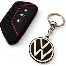 Volkswagen Golf  Tıguan Tayron Id-4 Id-7  Silikon Anahtar Kılıf ve Çift Yönlü Damla Anahtarlık