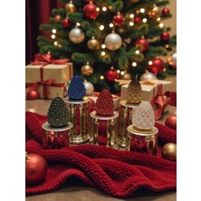 İV BLUE PURPLE Iv Blue Purple Mery Chrismas 5'li Renkli Kozalak Mum