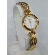 My Polo Time Çelik Kordonlu, Altın Sarısı, 3 Atm Su Geçirmez, 2 Yıl Garantili, Kadın Kol Saati