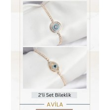 Koruma Işıltısı Gold Ikili Kadın Bileklik Seti