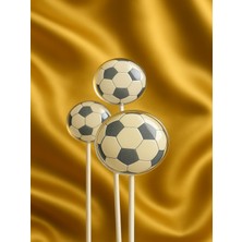 Candyemiro  Futbol Topu Tasarımlı Şeffaf Butik Lolipop