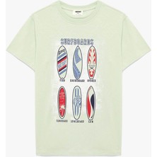 Koton 26YY59000263 Yeşil Erkek Çocuk T-Shirt 6SKB10144TK