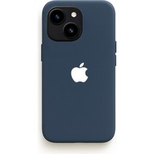 Demina iPhone 15 Uyumlu Beyaz Logo Baskılı Içi Kadife Lansman