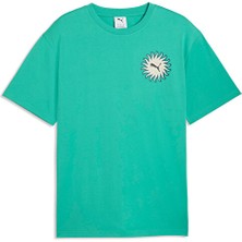 Puma Sunset Drive Relaxed Tee Erkek Günlük Tişört 63439540 Yeşil