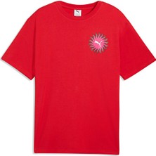 Puma Sunset Drive Relaxed Tee Erkek Günlük Tişört 63439511 Kırmızı