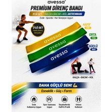 DNC Direnç Bandı Seti 3’lü Pilates Fitness Egzersiz Lastiği Kalça Bacak Güçlendirme Bandı