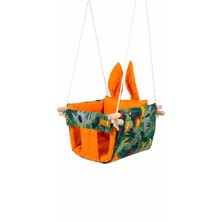 Kesfetify Çocuk Bebek Ev Tavan Salıncağı Ormanların Kralı Aslan Desenli Çift Kat Kumaş 50 kg Taşıma Kapasiteli