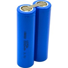 farissu Vıpow 18650 2200MAH 3.7V Li-Ion Ikili Batarya Bloğu (Puntalı)