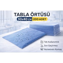 Tabla Örtüsü 30X40 cm 200 Adet Tek Kullanımlık Sıvı Geçirmez Nonwoven Örtü