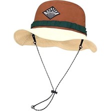 Valkyrie Katlanabilir Bucket Şapka Unisex – Ayarlanabilir Ipli Yazlık Outdoor Şapka Hafif Nefes Alabilir Kamp Balıkçı Şapkası Kahve