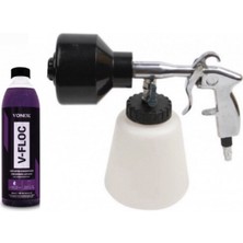 Magıc Pro Kompresör Havası ile Çalışan Köpük Yapıcı + Vonixx V-Floc – Süper Konsantre Ph Nötr Araç Şampuanı - 500ML