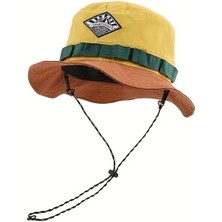 Valkyrie Katlanabilir Bucket Şapka Unisex – Ayarlanabilir Ipli Yazlık Outdoor Şapka Hafif Nefes Alabilir Kamp Balıkçı Şapkası Sarı