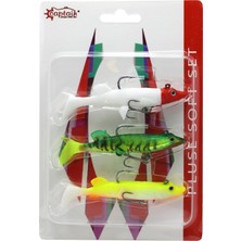 Captain 3068 Pluse Soft 12CM Turna Silikonu 3’lü Mix Set