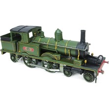 Vintage Eskitme Metal Lokomotif Tren 32CM