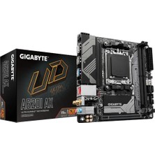 Gigabyte Gıgabyte A620I Ax Anakart - Amd Ryzen 8000 Cpu'ları, 5+2+1 Fazlı Dijital Vrm'yi, 6400MHZ Ddr5 (Oc), 1xpcıe 4.0 M.2, Wi-Fi 6e, 2.5gbe Lan, USB 3.2 Gen 2'yi Destekler