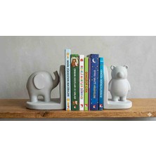 BerMey Düş Ormanı Minimal Hayvan Figürlü Dekoratif Kitap Tutucu