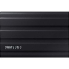 Samsung Taşınabilir SSD T7 Kalkanı, 2 Tb, USB 3.2 Gen.2, 1.050 Mb/s Okuma, 1.000 Mb/s Yazma, Mac, Pc ve Akıllı Telefon Için Dış Mekan Sağlam Harici Sabit Sürücü, Siyah, MU-PE2T0S/EU