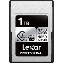 Lexar Profesyonel Cfexpress 4.0 Tip A Kart 1 Tb, 1750 Mb/s'ye Kadar Okuma Hızına Sahip Cfe Kart, VPG200, 8k Video Cf Kartı, Sony Alpha ve Sony Fx Kameralarla Uyumlu Hafıza Kartı