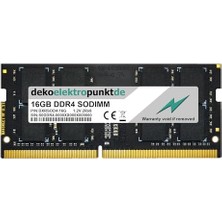 Dekoelektropunktde 16 GB Ram Bellek, Lenovo Thinkpad T490 / T495 Ddr4 So-Dımm Pc4 Için Uygun