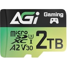 Agi Agı TF138 Mikro Sd Kart 2 Tb Hafıza Kartı, Adaptörlü, Microsdxc, Uhs-I, A2, U3, V30, Drone/dashcam/kamera/telefon/anahtar/pc/tablet Için 170 Mb/s'ye Kadar Okuma Hızı