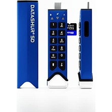 Istorage Datashur Sd 512 GB Çıkarılabilir Istorage Microsd Kartlarla Şifrelenmiş USB Flash Sürücü | Şifre Korumalı | Güvenli Işbirliği | Fıps Uyumlu