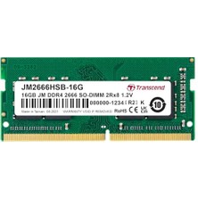 Transcend JM2666HSB-16G 16 GB Ddr4 2666 Mhz Bellek Modülleri (16 Gb, Ddr4, 2666 Mhz, So-Dımm)