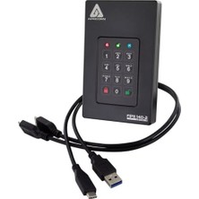 Apricorn Aegis Fortress L3 Sabit Sürücü, Fıps Seviye 3, 2 Tb USB 3.0, Donanım Şifreli, Pın Erişimli (Afl3-2 Tb)
