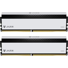 Jazer Ddr4 Ram 32 GB (2X16 Gb) 3200 Mhz CL18, Xmp 2.0 Hız Aşırtma, 1,35 V Udımm Masaüstü Belleği, Yüksek Performanslı Oyun Belleği - Beyaz