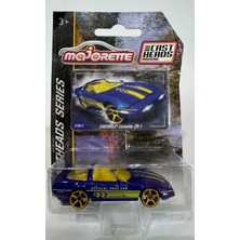 Majorette Cast Heads Series Chevrolet Corvette Zr-1 1:64 Model Araba