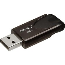 Pny - Ek 4 USB Bellek (16 Gb, USB 2.0), Siyah (P-FD16GATT4-GE)