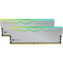 Jazer 32GB Ddr5 Ram (2X16GB) Rgb 6000MHZ CL38 Xmp3.0 Pc Bilgisayar Oyun Belleği, Pc Masaüstü Belleği Için 288 Pinli Yüksek Hızlı Oyun Bellek Modülü - Beyaz