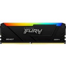 Kingston Fury Beast Rgb 8 GB 3600MT/S Ddr4 CL17 Dımm Pc Ram KF436C17BB2A/8