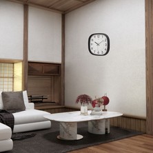 Akıllı Durak Siyah 31 cm Modern Stil Duvar Saati