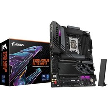 Gigabyte Gıgabyte Z890 Aorus Elite Wıfı7 Intel Core Ultra (Seri 2) Lga 1851 Anakart, Atx, Ddr5, 4x M.2, Pcıe 5.0, Thunderbolt 4, Wıfı7, 2.5gbe Lan, Ez-Latch