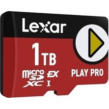 Lexar Play Pro Microsdxc Ekspres Kart 1 Tb 900 Mb/s'ye Kadar Okuma 600 Mb/s'ye Kadar Oyun Yazma Optimize Edilmiş A2 El Konsolları Için 4K Yüksek Hızlı Bellek Kartı Anahtar Taşınabilir Oyun Cihazları