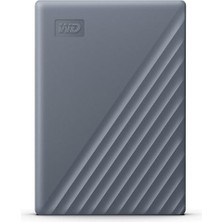 Wd My Passport Sabit Sürücüsü Usb-C 4tb ile Çalışır (Mobil Sabit Sürücü, Parola Koruması, Yedekleme Yazılımı, USB 3.2 Gen 1, 3 Yıl Garanti) Silikon Grisi