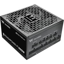 Thermaltake Toughpower Pt 1200W Güç Kaynağı | Atx3.1 | Pcıe 5.1 12V-2X6 (12+4 Pimli) | 80 Artı Platin | Tamamen Modüler | Ultra Sessiz 135 mm Hidrolik Fan, Akıllı Sıfır Fan | Düşük Profilli Kablo