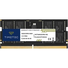 Timetec 16 GB Ddr5 5600 Mhz PC5-44800 Arabelleksiz Ecc Olmayan 1.1 V CL46 1rx8 Tek Sıralı 262PIN Sodımm Dizüstü Bellek Ram Modülü Yükseltme