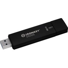 Kingston Ironkey D500S Donanım Şifreli USB Bellek 32GB Fıps 140-3 Seviye 3 AES-256 - IKD500S/32GB