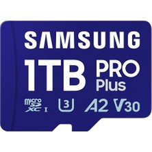 Samsung Pro Plus (2023) Microsd Kart + Sd Adaptörü, 1 Tb, Uhs-I U3, Full Hd ve 4K Uhd, 180 Mb/s Okuma, 130 Mb/s Yazma, Akıllı Telefon Için Hafıza Kartı, Action Cam, El Konsolu, MB-MD1T0SA/EU