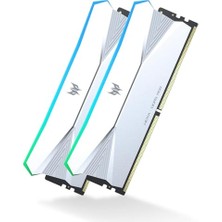 Acer Predator Hera Ddr5 Rgb Ram 48GB (24GBX2) 8400MHZ'E Kadar CL40 - Yalnızca Intel Z890 ve Amd X870 Için - Pc Bilgisayar Oyun Ram'i - Gümüş
