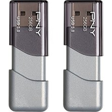 Pny 256 GB Turbo Ataşesi 3 USB 3.0 Flash Sürücü - 2'li Paket