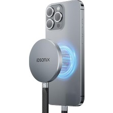 Idsonix 2 Tb Manyetik Taşınabilir Ssd, 4000 Mb/s'ye Kadar Harici Sabit Sürücü Ssd, Prores Hdr Kayıt ve Mağaza Desteği, Tablet, Dizüstü Bilgisayar, Kamera, iPhone 15 ve Üzeri ile Uyumlu - IQ40