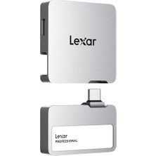 Lexar Professional Go Taşınabilir Ssd, Hub 2tb Ile, Ultra Kompakt, Apple Prores'i Destekler, 1050 Mb/s'ye Kadar Okuma ve 1000 Mb/s'ye Kadar Yazma, USB 3.2 Gen 2, IP65, iPhone 15/16 Için, Gümüş