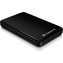 Transcend 2 Tb USB 3.1 Gen 1 SJ25A3K Storejet 25A3K Harici Sabit Sürücü TS2TSJ25A3K, Siyah