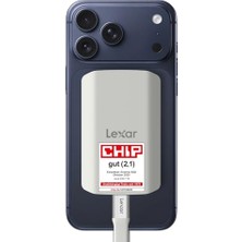 Lexar Es5 Taşınabilir SSD 4 Tb, USB 3.2 GEN2X2, 2.000 Mb/s'ye Kadar Okuma ve Yazma, IP65 Koruması, Magsafe Telefon Ssd, Apple Prores 4K (Iphone 15/16), Galaxy S25 8k, Sıvı Silikon Kılıfı Destekler