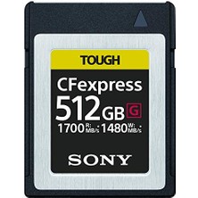 Sony Cfexpress Tough Hafıza Kartı, Siyah, 512 GB
