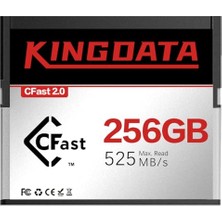 Kingdata Kıngdata Cfast 2.0 Hafıza Kartı 256 Gb, 525 Mb/s'ye Kadar Profesyonel Kameralarla Uyumlu 4K Video ve Hd Kayıt Için Yüksek Hızlı Okuma