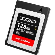 Indmem 128 GB Xqd Kart 5x Tough Mlc Xqd Flash Bellek Kartı Yüksek Hızlı G Serisi (440 Mb/s Okuma ve 400 Mb/s Yazma)