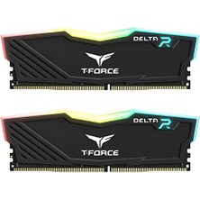Teamgroup Team T-Force Delta Rgb Ddr4 Oyun Belleği, 2 x 8 Gb, 3600 Mhz, 288 Pin Dımm, Siyah